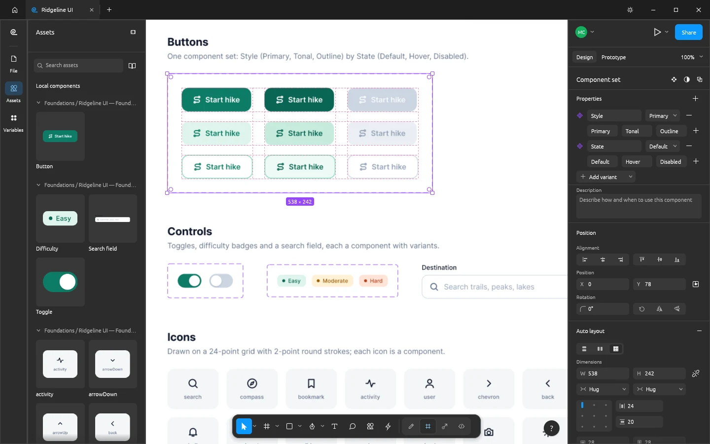 Components, variants and the Assets panel in FigCraft